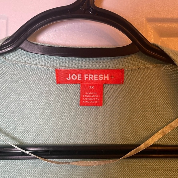 Joe Fresh Green Cardigan Sweater Relaxed Fit - Picture 5 of 6